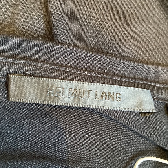 Helmut Lang black Slash Back Jersey V-neck t-shirt small NWT - Picture 6 of 7